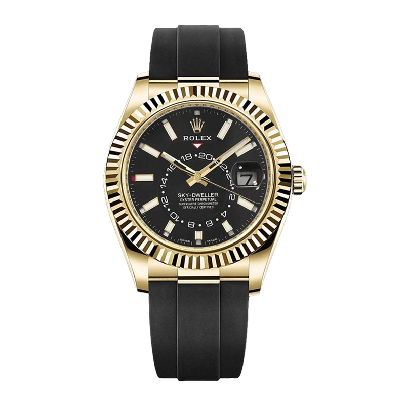 Pre-owned Rolex Sky-Dweller 42mm Men's Watch - ref 326238 Black Dial (2021)