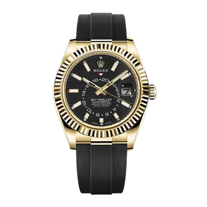 Pre-owned Rolex Sky-Dweller 42mm Men's Watch - ref 326238 Black Dial (2021)