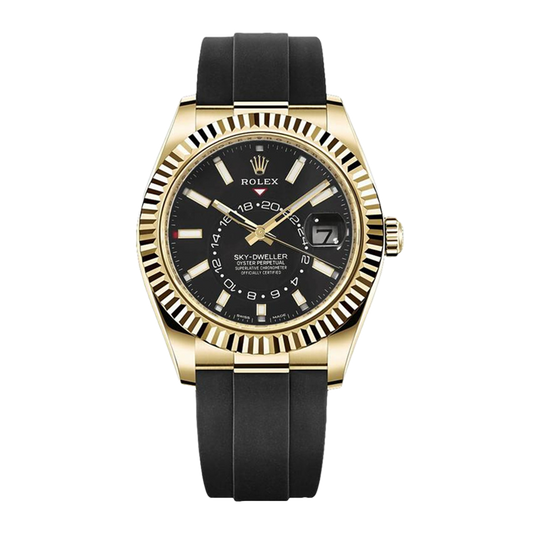 Pre-owned Rolex Sky-Dweller 42mm Men's Watch - ref 326238 Black Dial (2021)
