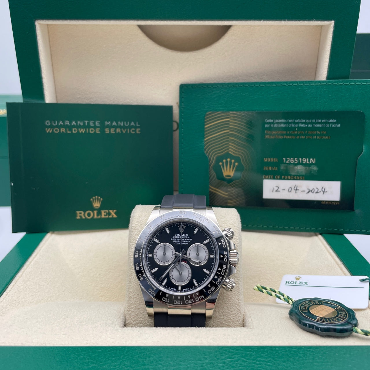 中古 ロレックス コスモグラフ デイトナ 40mm メンズ腕時計 - Ref. 116500LN ホワイトダイヤル パンダ(2023)