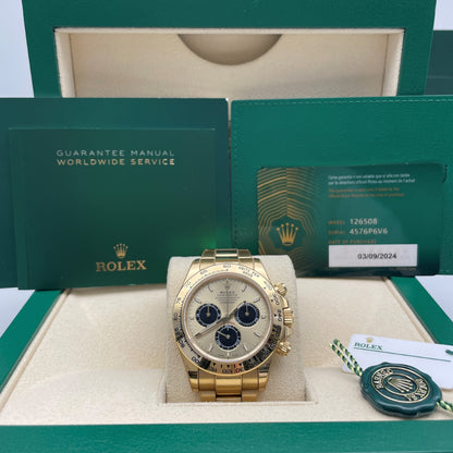 Pre-owned Rolex Cosmograph Daytona 40mm Men's Watch - ref 126508 Golden Dial (2024)