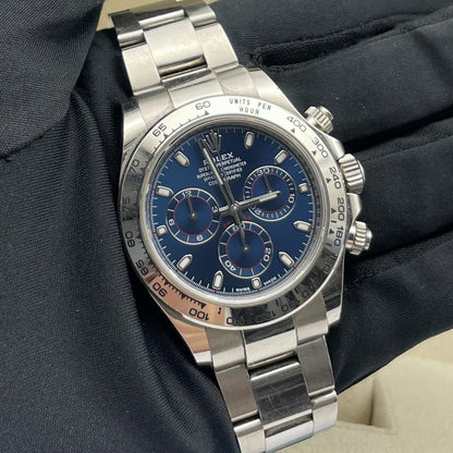 中古 ロレックス コスモグラフ デイトナ 40mm メンズ腕時計 - Ref. 116509 ブルーダイヤル