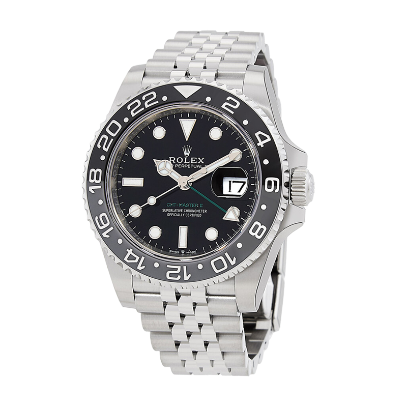 Pre-owned Rolex GMT-Master II 40mm Men's Watch - ref 126710GRNR Black Dial & Jubilee (2025)