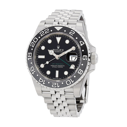 Pre-owned Rolex GMT-Master II 40mm Men's Watch - ref 126710GRNR Black Dial & Jubilee (2025)