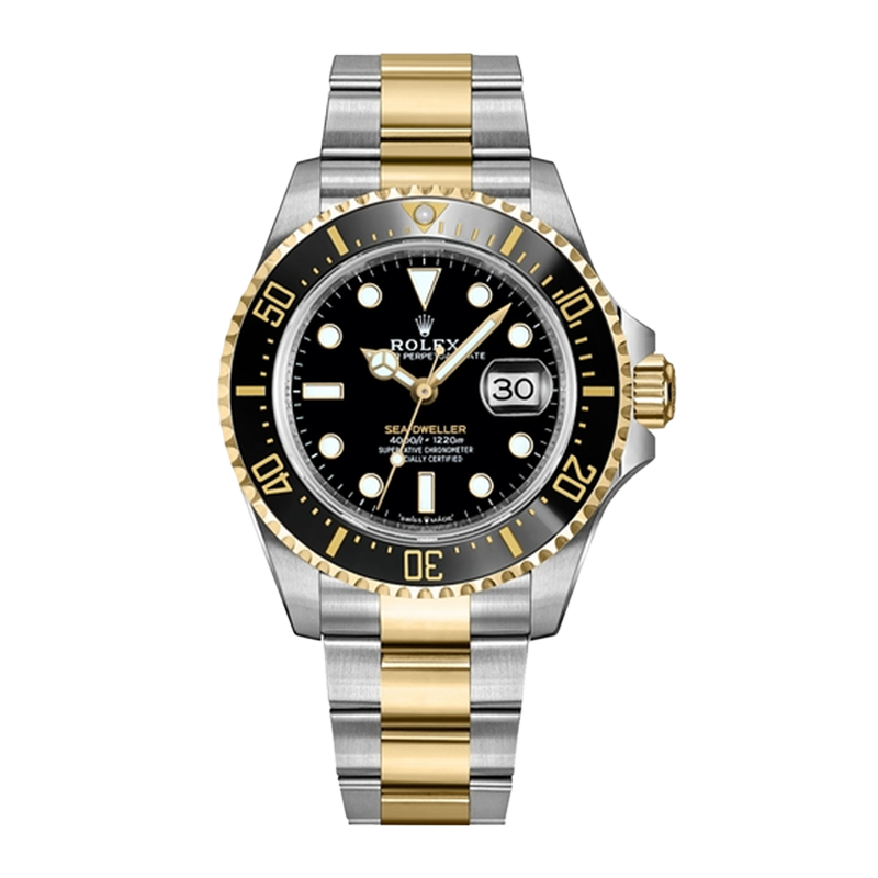 中古ロレックス シードゥエラー 44mm メンズ腕時計 - Ref. 116660 ブラックダイヤル (2017年)