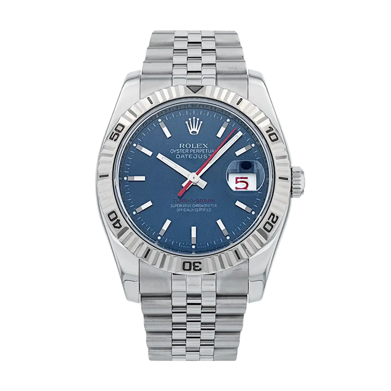 Pre-owned Rolex Datejust 36 36mm Men's Watch - ref 116264 Navy Blue Dial