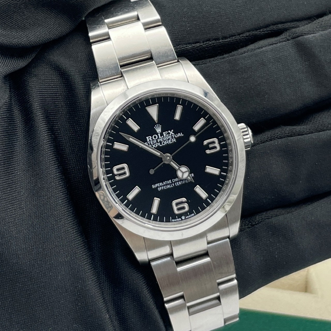 Pre-owned Rolex Explorer 36 36mm Men's Watch - ref 124270 Black Dial (2023)