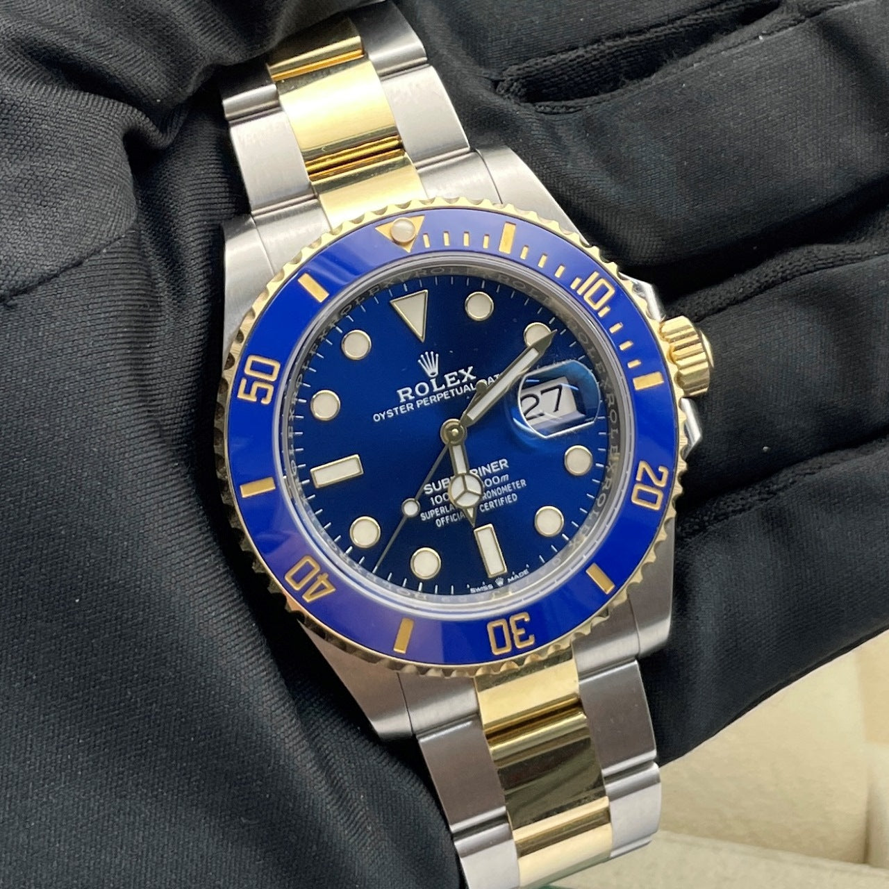 Pre-owned Rolex Submariner Date 41mm Men's Watch - ref 126613LB Blue Dial (2022)