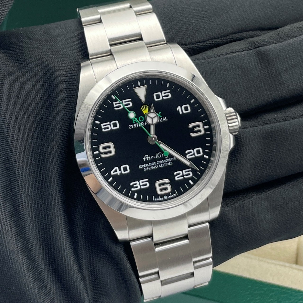 Pre-owned Rolex Air-King 40mm Men's Watch - ref 126900 Black Dial (2024)