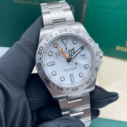 中古 ロレックス エクスプローラー II 42mm メンズ腕時計 - Ref. 226570 ブラックダイヤル (2024)