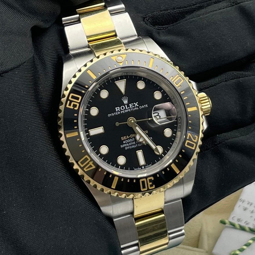 中古ロレックス シードゥエラー 44mm メンズ腕時計 - Ref. 116660 ブラックダイヤル (2017年)