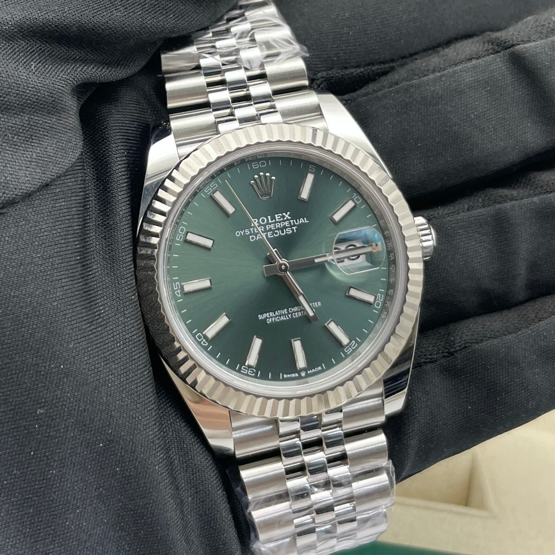 中古 ロレックス デイトジャスト 41 41mm メンズ腕時計 - Ref. 126334 ブラックダイヤル (2019年)