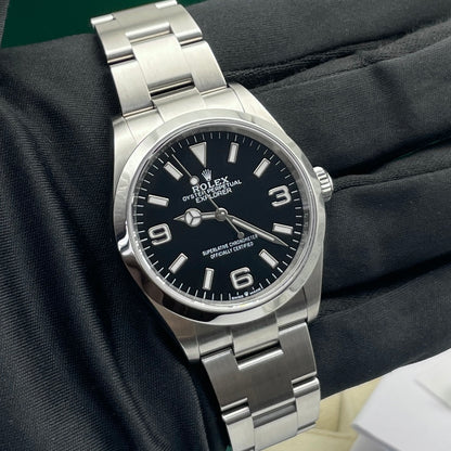 Pre-owned Rolex Explorer 36 36mm Men's Watch - ref 124270 Black Dial (2024)