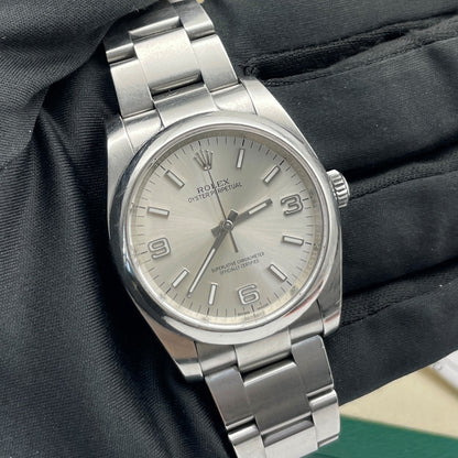 Pre-owned Rolex Oyster Perpetual 36mm Men's Watch - ref 116000 Silver Dial (2017)
