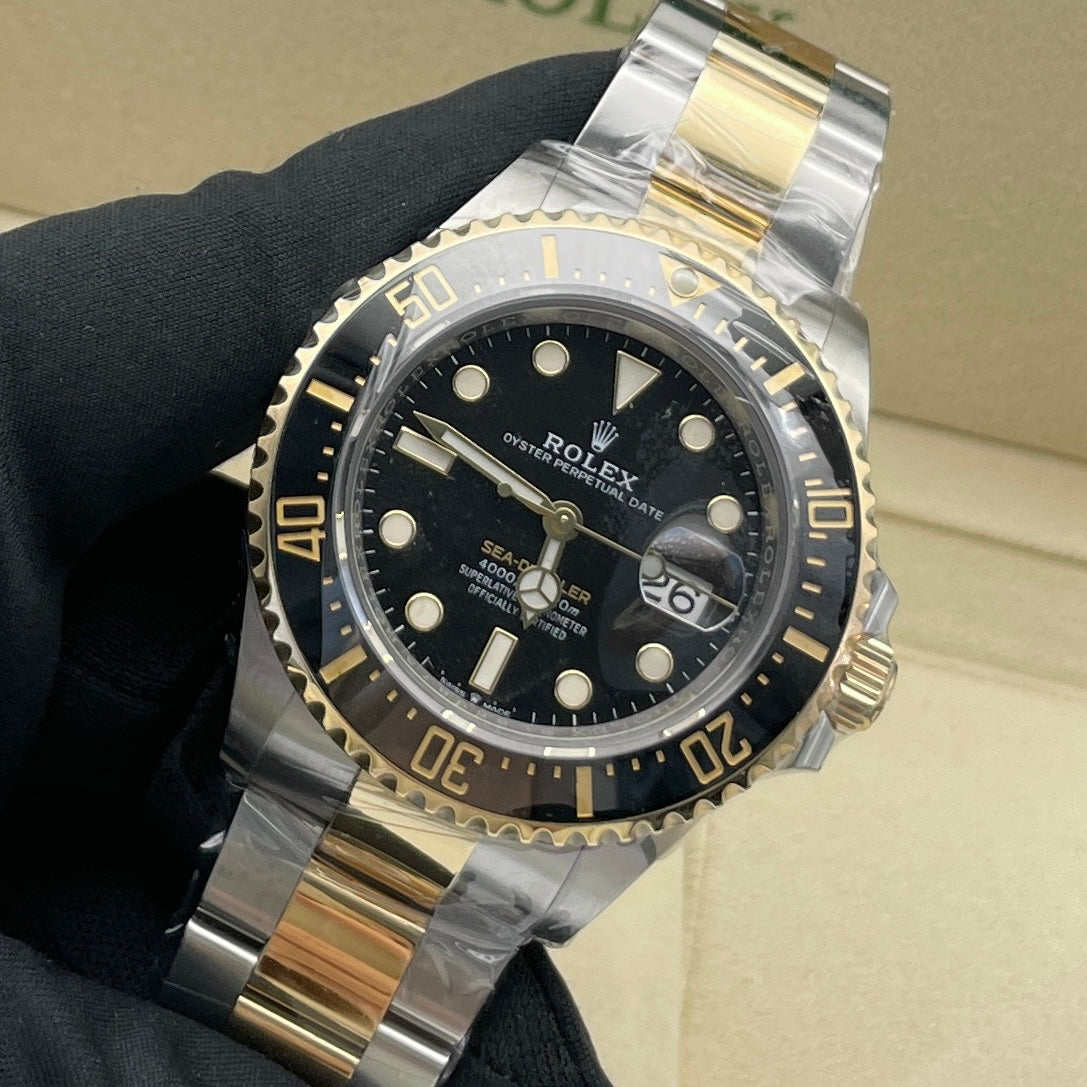 中古ロレックス シードゥエラー 44mm メンズ腕時計 - Ref. 116660 ブラックダイヤル (2017年)