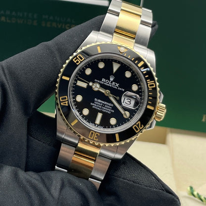 Pre-owned Rolex Submariner Date 41mm Men's Watch - ref 126613LN Black Dial (2022)