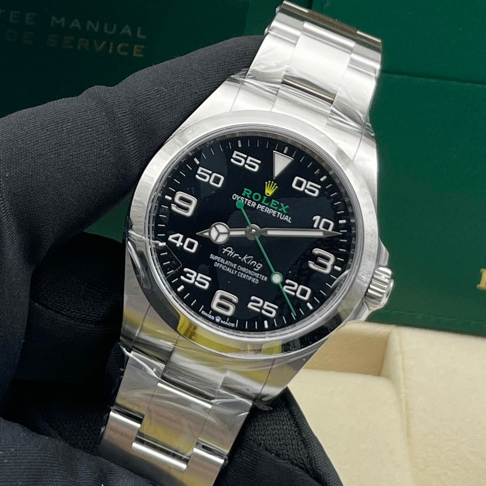 Pre-owned Rolex Air-King 40mm Men's Watch - ref 126900 Black Dial (2024)