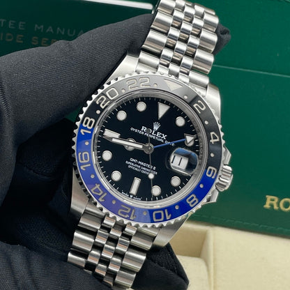 Pre-owned Rolex GMT-Master II 40mm Men's Watch - ref 126710BLNR Black Dial Bat Girl (2022)