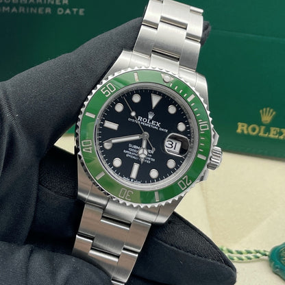 Pre-owned Rolex Submariner 41mm Men's Watch - ref 126610LV Green Bezel & Black Dial Starbucks (2024)