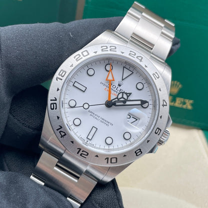 中古 ロレックス エクスプローラー II 42mm メンズ腕時計 - Ref. 226570 ブラックダイヤル (2024)