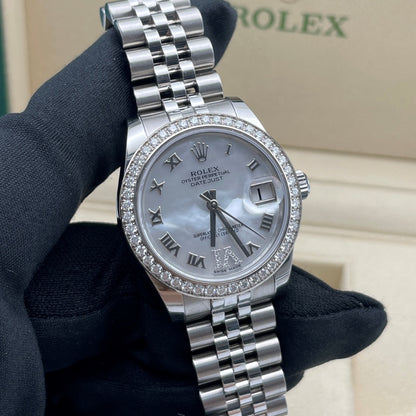 Pre-owned Rolex Datejust 31 31mm Women's Watch - ref 178384  Mother-of-Pearl Dial (2017)