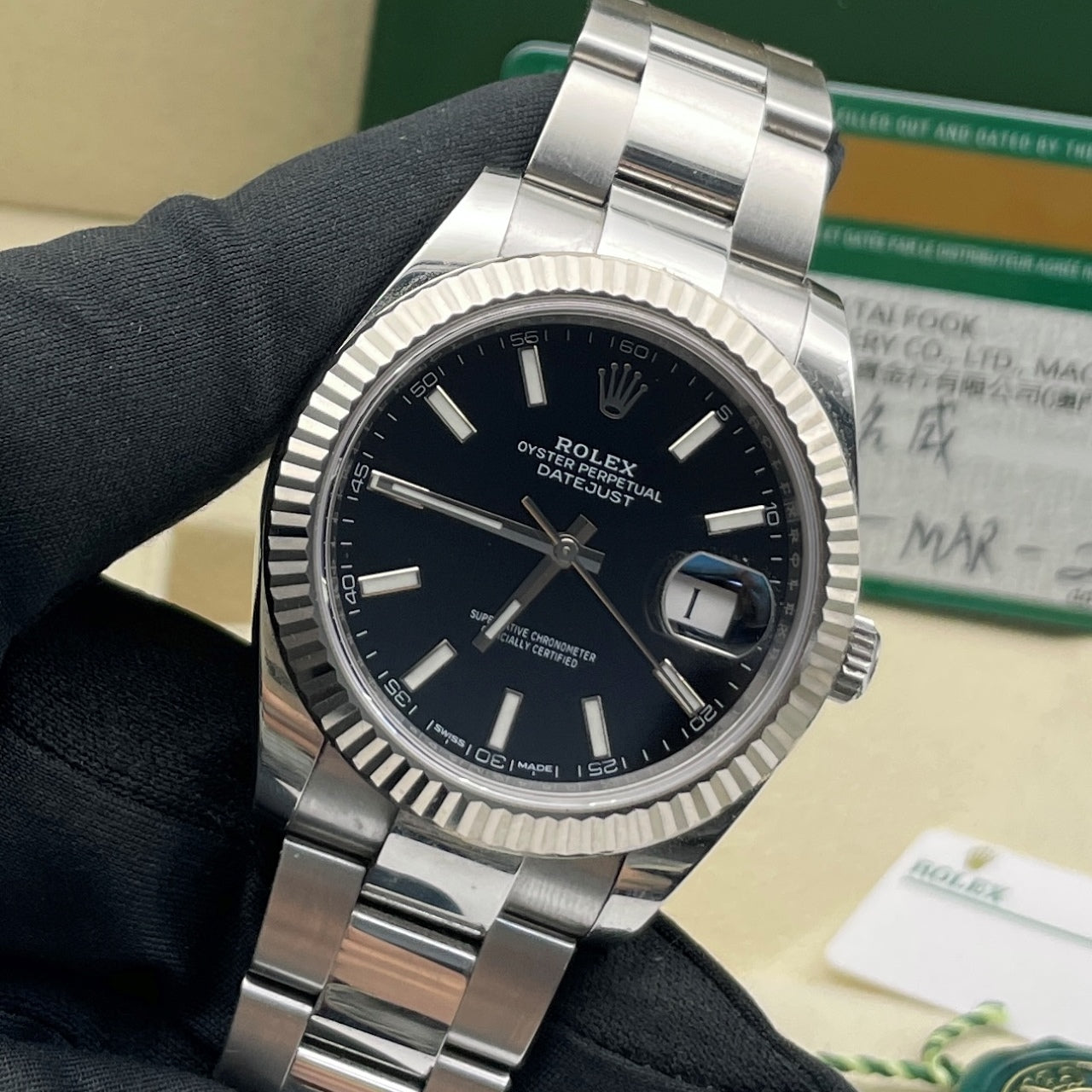 Pre-owned Rolex Datejust 41 41mm Men's Watch - ref 126334  Black Dial (2019)