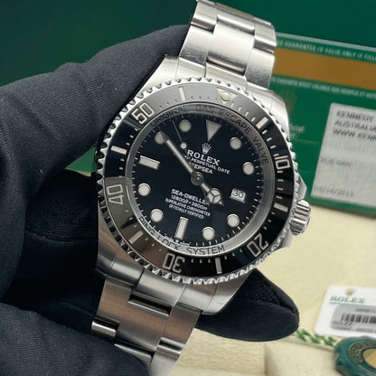 中古ロレックス シードゥエラー 44mm メンズ腕時計 - Ref. 116660 ブラックダイヤル (2017年)