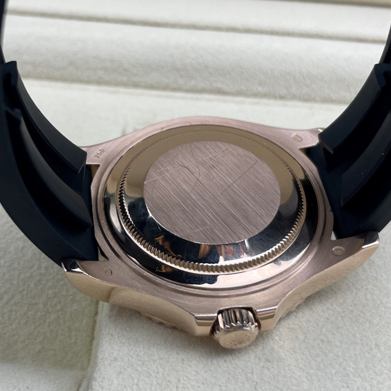 Pre-owned Rolex Yacht-Master 37 37mm Men's Watch - ref 268655 Black Dial