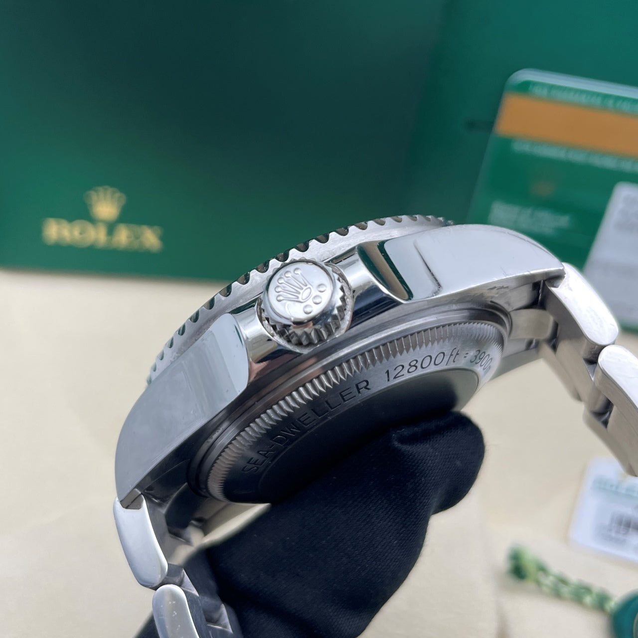 中古ロレックス シードゥエラー 44mm メンズ腕時計 - Ref. 116660 ブラックダイヤル (2017年)