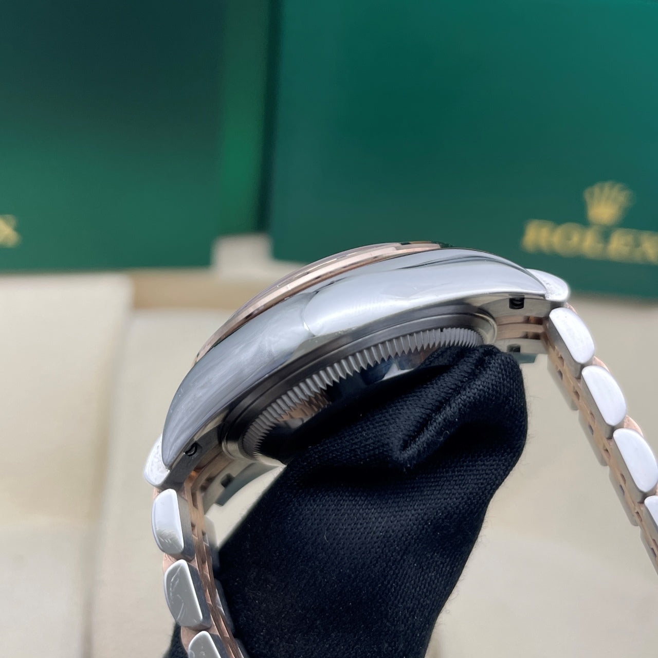 中古ロレックス レディ デイトジャスト 28mm レディース腕時計 - Ref. 279174 ピンク文字盤 (2022年)