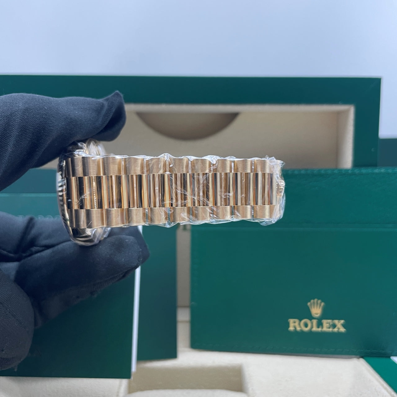 中古ロレックス デイデイト 36mm メンズ腕時計 - Ref. 128238 グリーンダイヤル (2025)