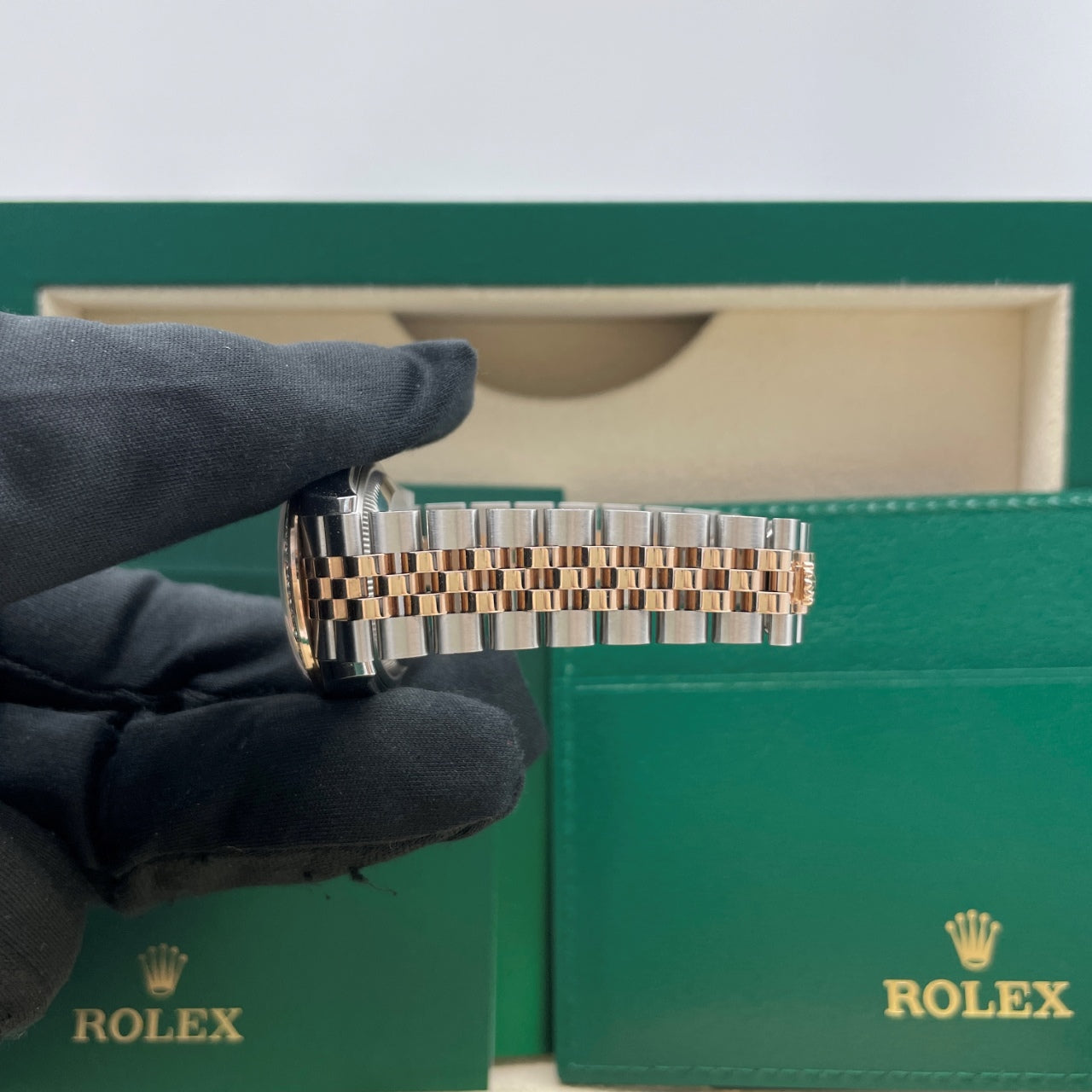 中古ロレックス レディ デイトジャスト 28mm レディース腕時計 - Ref. 279174 ピンク文字盤 (2022年)