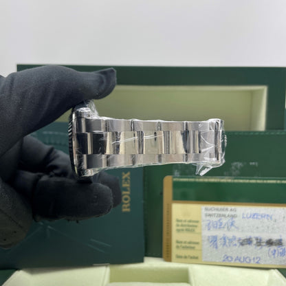 Pre-owned Rolex Datejust 41mm Men's Watch - ref 116334 Diamond-Gray Dial (2012)