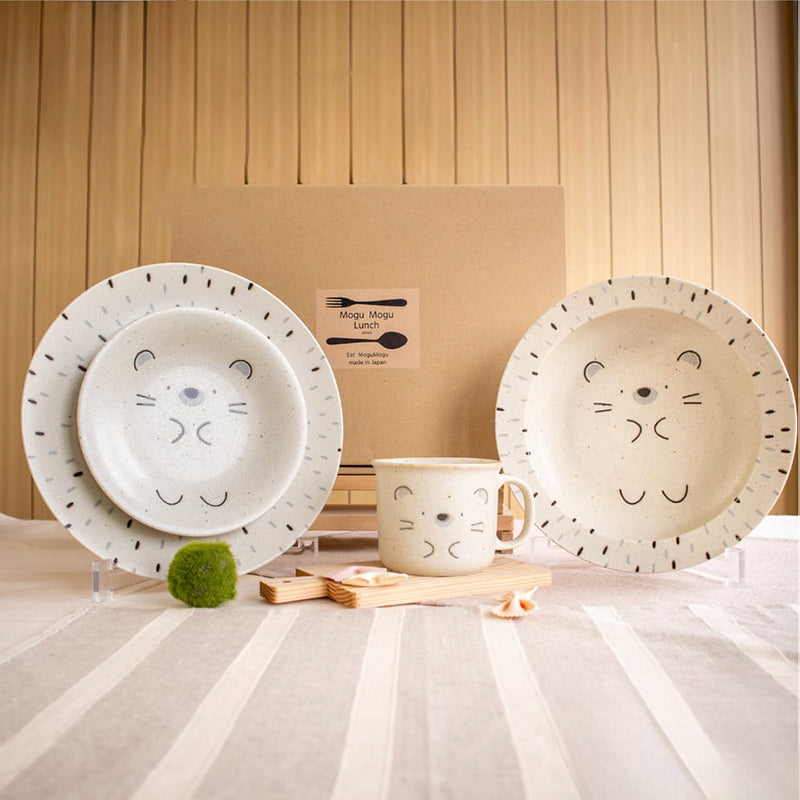 Shotengai-Awasaka Japanese Hedgehog Ceramic Dinnerware Set