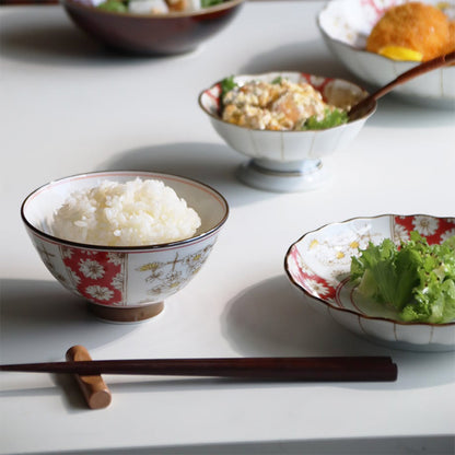 Shotengai-Awasaka Japanese Chrysanthemum Ceramic Dinnerware Set