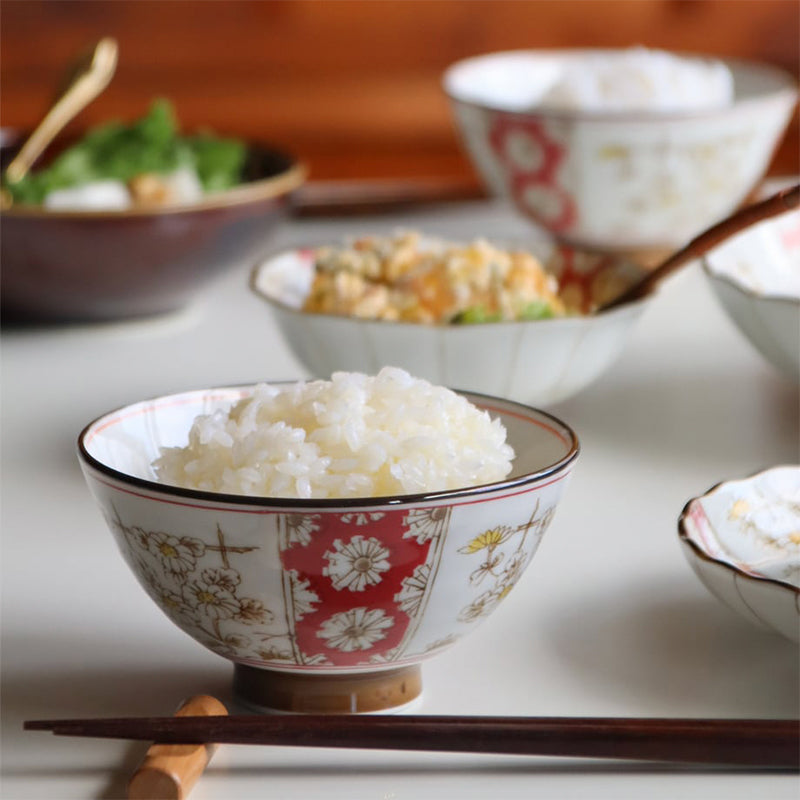 Awasaka Japanese Chrysanthemum Ceramic Dinnerware Set