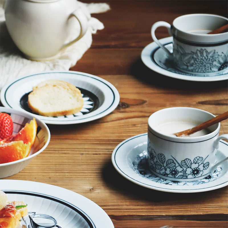 Shotengai-Awasaka Japanese Antico Flower Pair Coffee Set