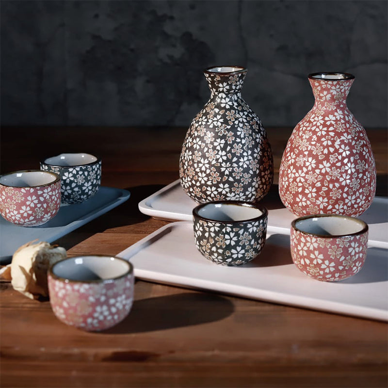 Awasaka Japanese Sakura Blossom Sakeware