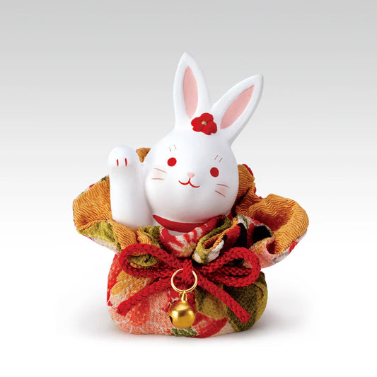 Yakushigama Japanese Lucky Rabbit Figurine