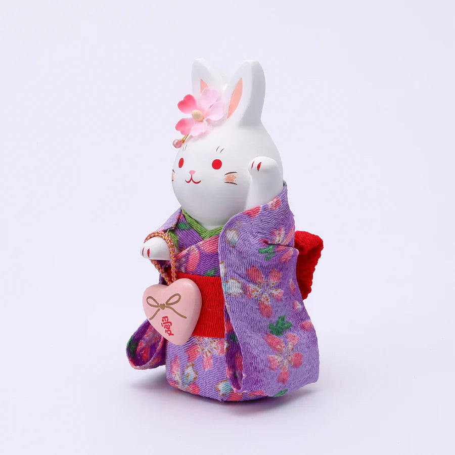 Yakushigama Japanese Lucky Rabbit Figurine