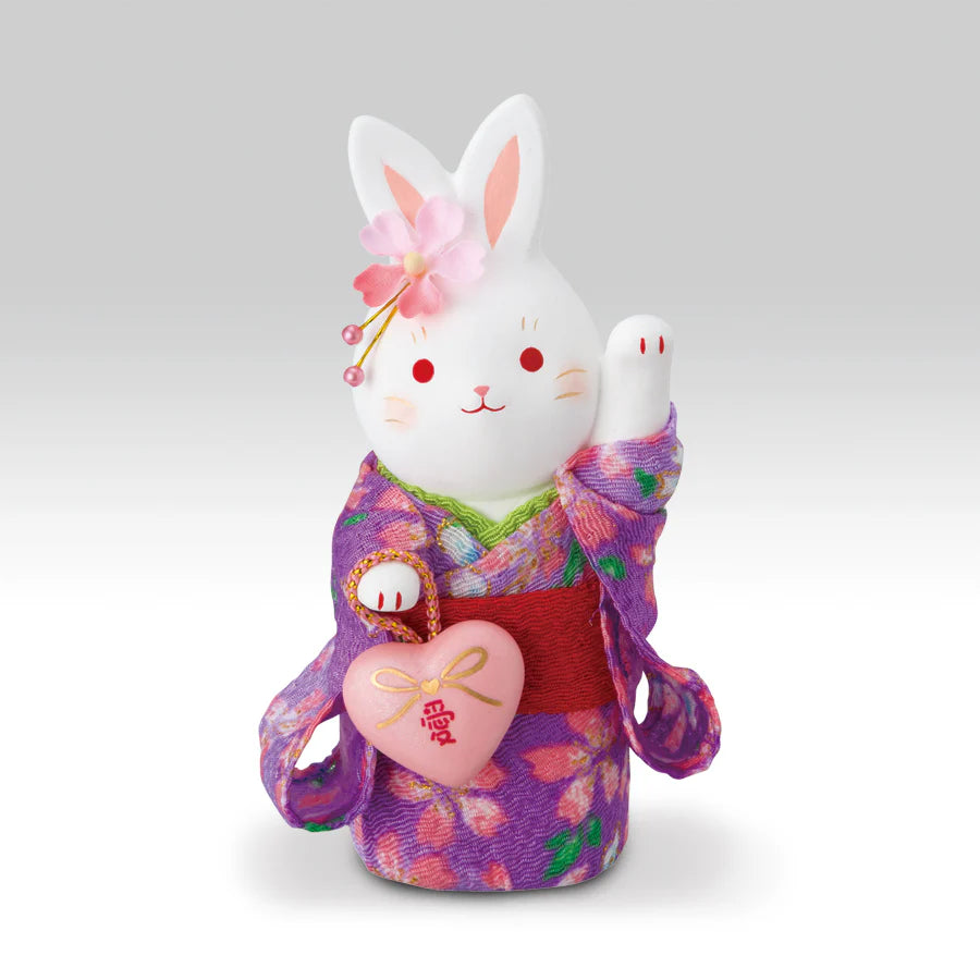 Yakushigama Japanese Lucky Rabbit Figurine