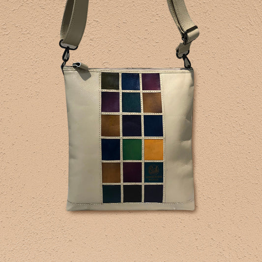 Shotengai-Rickeiy Mosaic Sholder Bag B4 (Cowhide)