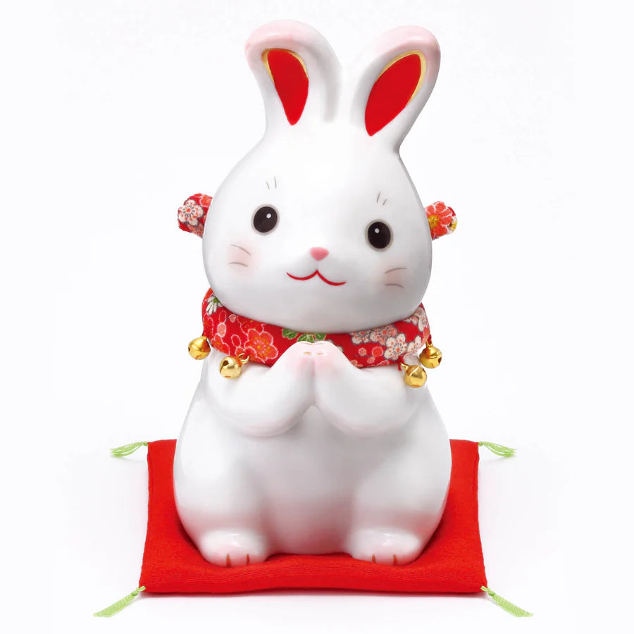 Yakushigama Japanese Lucky Rabbit Figurine