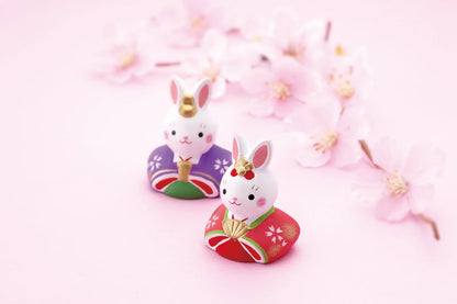 Yakushigama Japanese Lucky Rabbit Figurine