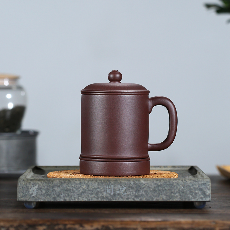 Wusetu Purple Clay Lidded Cup