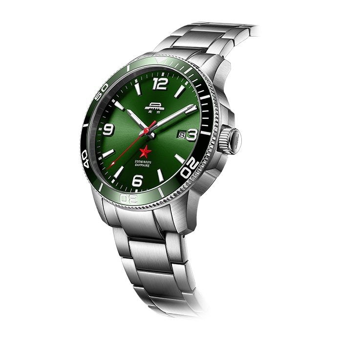 Dive Watch with Green Dial