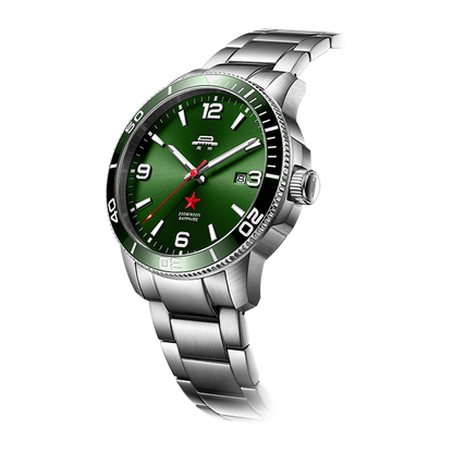 Dive Watch with Green Dial