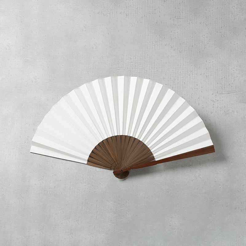 Shotengai-Gibier Deerskin Hand Fan - Pure