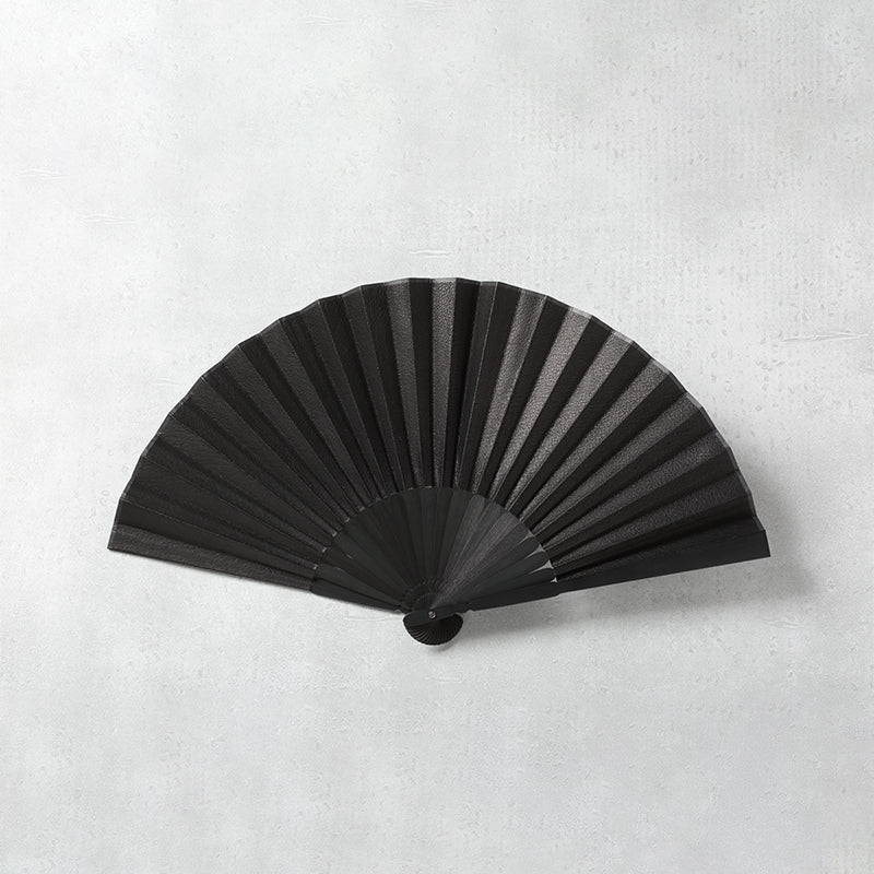 Shotengai-Gibier Deerskin Hand Fan - Pure