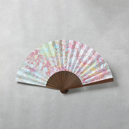 Shotengai-Gibier Deerskin Hand Fan - Palette